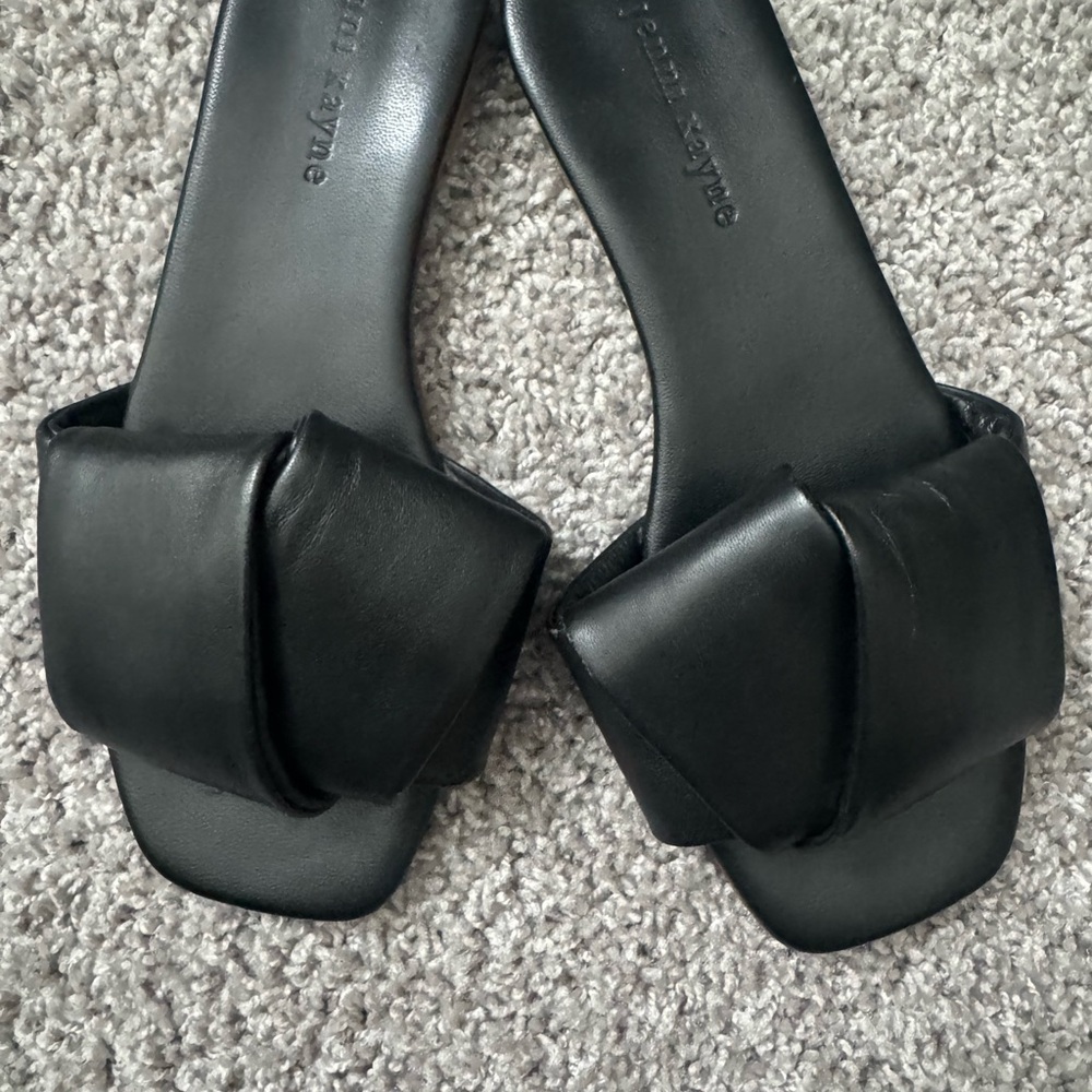 Jenni Kayne Black Leather Sandals
